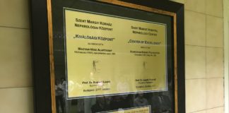 Kiválósági Központ elismerést kapott a Nephrológiai Osztály és Művese Állomás
