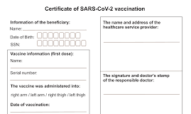Idegen nyelvű oltási igazolással kapcsolatos tájékoztató