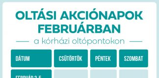Februárban is minden csütörtökön, pénteken és szombaton oltási akció