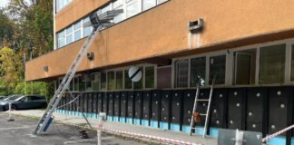 Folytatódik az “A” épület külső homlokzatának felújítása